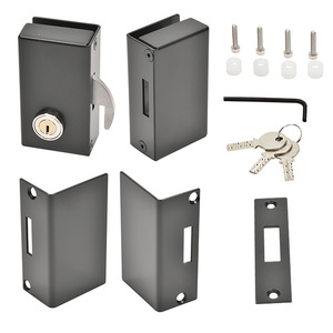 CRL Left Hand Sliding Glass Lock Matte Black