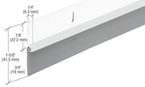 CRL White Aluminum Door Sweep