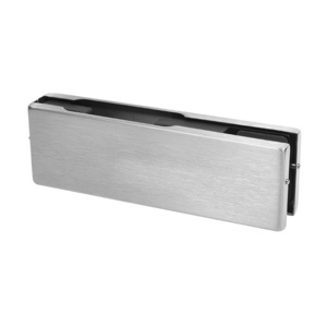 CRL Brushed Stainless EUR Series Top or Bottom Patch Fitting - Less Insert