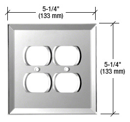 CRL Gray Double Duplex Glass Mirror Plate