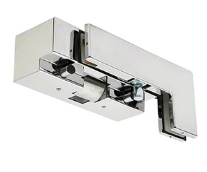 CRL Polished Stainless RH Sidelite Mount Transom Patch Fitting With PK/ESK Electric Strike