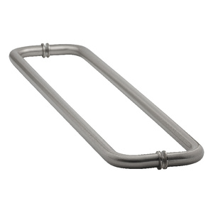 Brushed Nickel 24" Back to Back Tubular Towel Bars with Washers