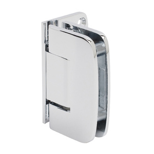 CRL Polished Chrome Roman 044 Series Wall Mount Offset Back Plate Hinge