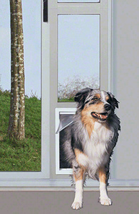 CRL Mill Finish Modular Pet Patio Door