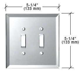 CRL Clear Double Toggle Glass Mirror Plate