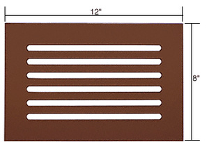 CRL Bronze Flat Acrylic 12" x 8" Mirror Grille