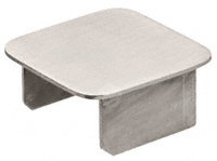 CRL Embout carré 51 mm (2 po), acier inoxydable brossé
