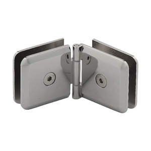 Polished Nickel Adjustable Glass to Glass Premier Series Clip