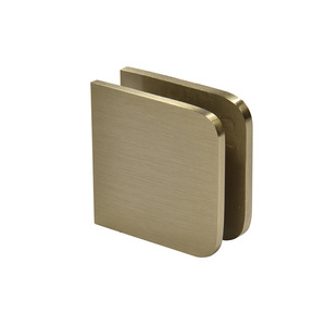 CRL Brushed Bronze Traditional Style Fixed Panel U-Clamp