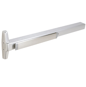 Von Duprin® Concealed Vertical Rod Panic Exit Device with Smooth Case Satin Chrome Finish 36” x 99” Exit Only