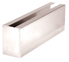 CRL 316 Polished Stainless End Cladding for B5S Series Standard Square Base Shoe