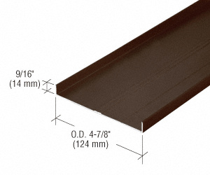 CRL 487 Bronze Anodized OfficeFront™ Floor Track - 24'-2"