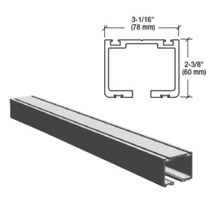 CRL Easy Slide Overhead Track Splice Satin Anodized - 6"