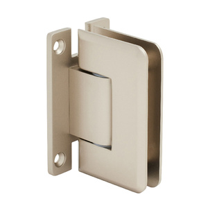 CRL Satin Nickel Pinnacle 337 Series Adjustable Wall Mount 'H' Back Plate Hinge