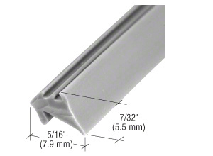 CRL Gray 5/16" Wide Glazing Spline - 1000' Roll