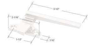 CRL White Right Hand Cam Handle Lock