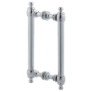 Polished Chrome 8" Antique Style Back to Back Handles
