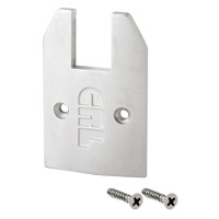 CRL Satin Anodized Low Profile Tapered End Cap With Screws