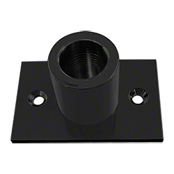 CRL Matte Black Wall Mount Top Fitting