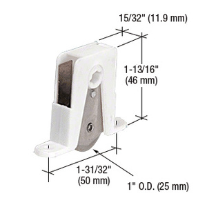 CRL 1" Stainless Steel Ball-Bearing Center Groove Spring Tension Screen Roller for Andersen® Doors