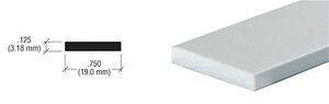 CRL Satin Anodized 3/4" x 1/8" Aluminum Flat Bar Extrusion