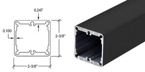 CRL Matte Black Heavy-Duty 241" Post Tubing