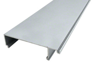 CRL-U.S. Aluminum 1" to 1/4" Glass Reducer Bead for Inside Glaze, Mill - 24'-2"