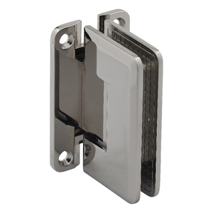 Polished Nickel Wall Mount with "H" Back Plate Adjustable Majestic Series Hinge