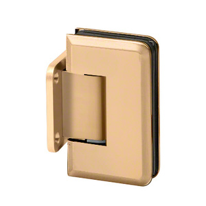 Satin Brass Wall Mount with Short Back Plate Adjustable Premier Series Hinge