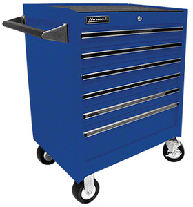 CRL Blue 27" Homak Pro 6-Drawer Rolling Tool Cabinet