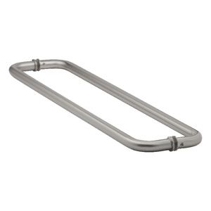 Brushed Nickel 22" Back to Back Tubular Towel Bars with Washers