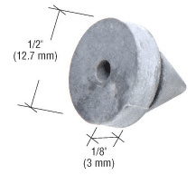 CRL Metal Frame Mounted Door Silencer