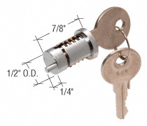 CRL Wafer Type Cylinder Lock for 1-1/8" to 1-1/4" Doors
