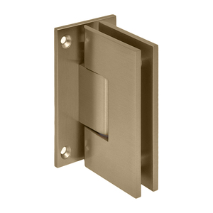 CRL Dark Brushed Bronze Vienna 037 Series Wall Mount Full Back Plate Hinge