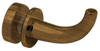 CRL Brushed Bronze Designer Robe Hook