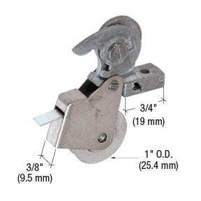 CRL 1" Steel Ball Bearing Sliding Screen Door Bottom Roller