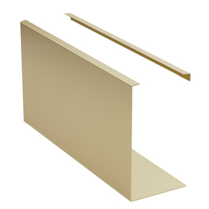 CRL Turboflex Satin Brass 120" Cladding for Fascia Mount Base Shoe