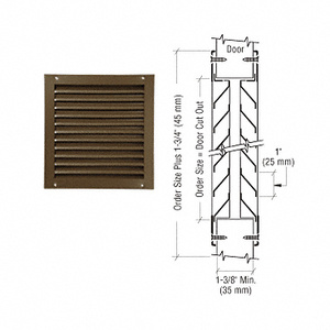 CRL 700A Series 12" x 12" Door Louver