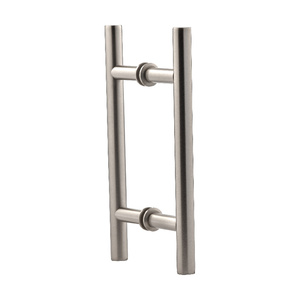 Brushed Nickel 6" Ladder Pull Back to Back Handles