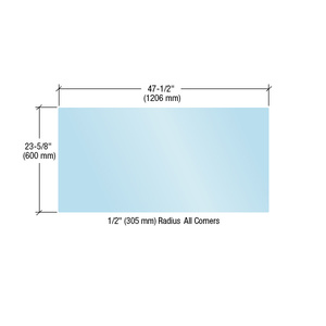CRL Acrylic Protective Barrier Panel 47-1/2" x 23-5/8"