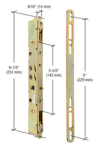 CRL 9-7/8" 2-Point Mortise Lock