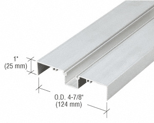 CRL 487 Clear Anodized OfficeFront™ Deep Pocket Glazing Insert - 24'-2"