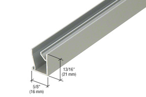 CRL 290/295 Satin Anodized Series Fixed Glass Cover Plate