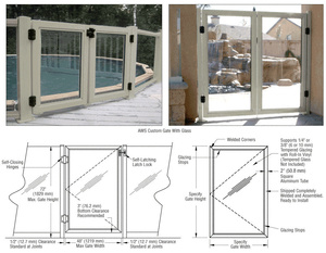 CRL Beige Gray AWS Custom Gate System