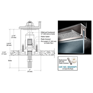 CRL-Blumcraft® Dark Bronze Powder Paint SB200 Two Piece Smoke Baffle Base Shoe