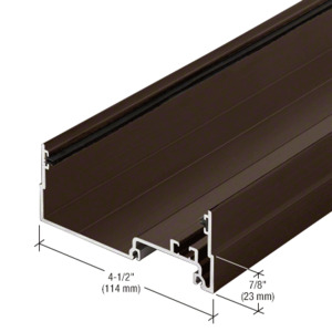 CRL-U.S. Aluminum Male Expansion Mullion - 24'-2", Dark Bronze/Black Anodized Class 1