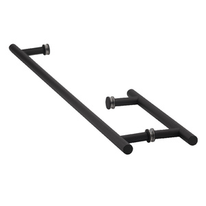 Matte Black 8" X 24" Ladder Pull Towel Bar/Handle Combo