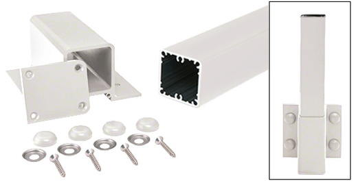 CRL Sky White 200, 300, 350 and 400 Series 36" Fascia Mount Post Kit