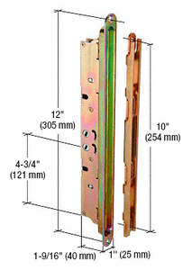 CRL 12" 2-Point Mortise Lock