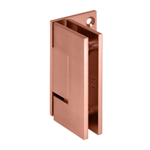 CRL Antique Brushed Copper Vienna 044 Series Wall Mount Offset Back Plate Hinge